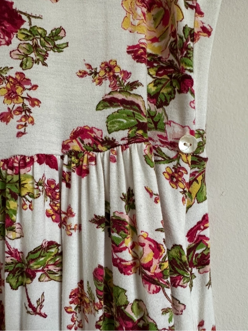 Laura Ashley Floral Jersey Maxi Dress Victorian Tea Rose Cottagecore S - Picture 6 of 12